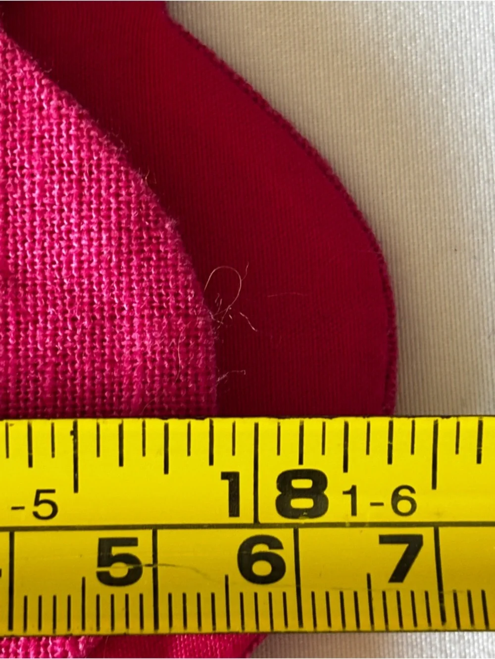 J. Crew Bright Pink Scalloped Mini Skirt Size 10 Elastic Waist Lined Linen - Picture 8 of 8